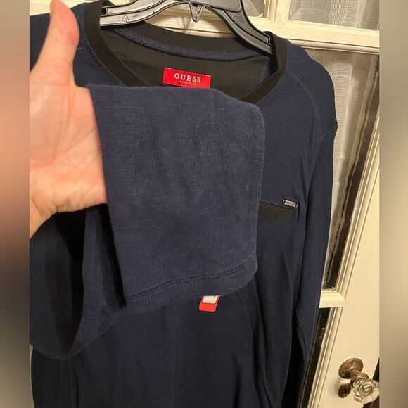 3 Top Bundle Guess Waffle Button Down Tops - Picture 5 of 16